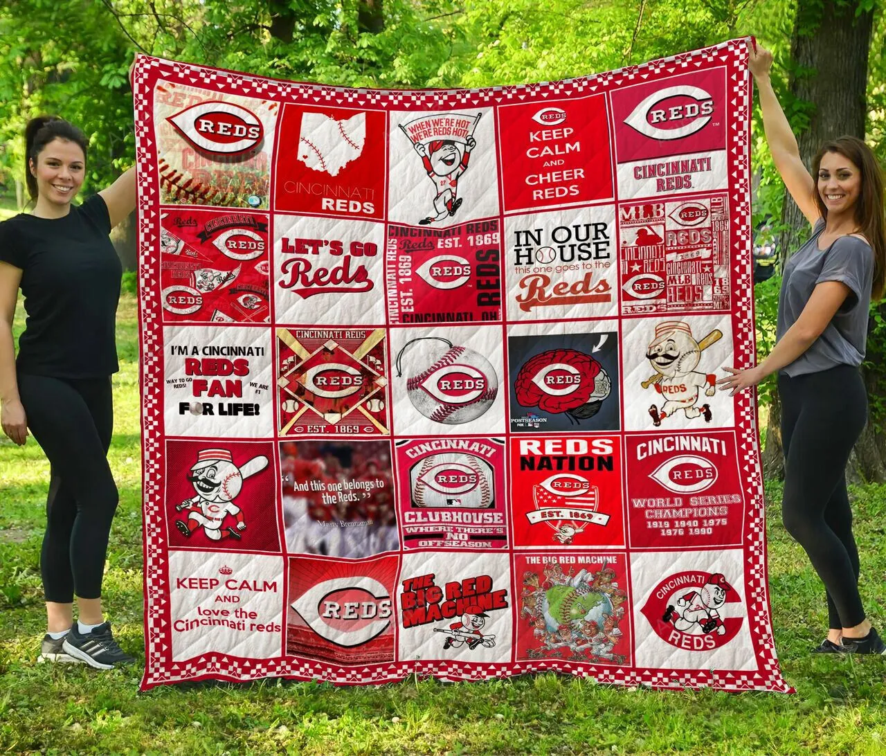Cincinnati Reds 3D Full Printing Quilt V8