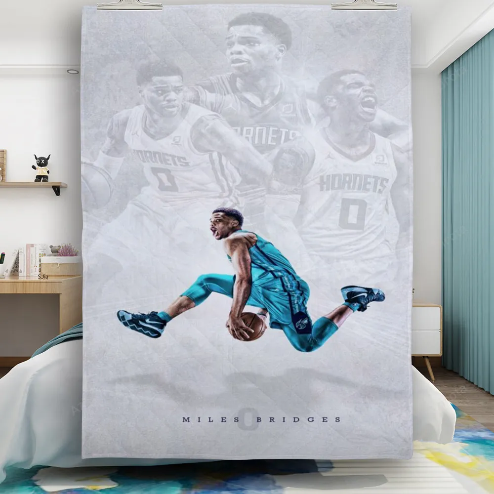Charlotte Hornets Miles Bridges1 Gift For Fan 3D Full Printing Quilt