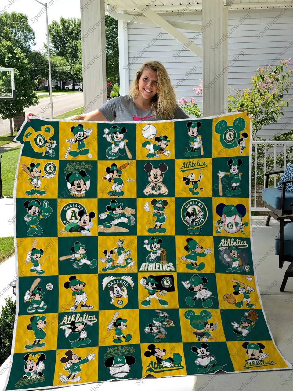 Oakland Athletics 3D Full Printing Quilt V3