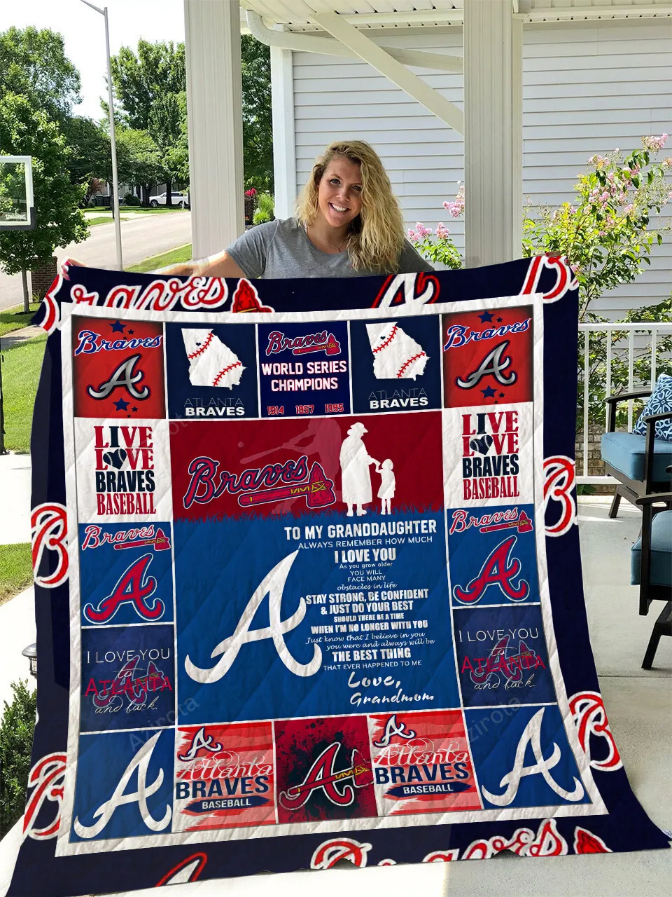 Atlanta Braves 3D Full Printing Quilt V5