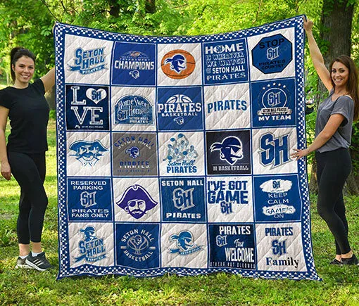 Seton Hall Pirates Shp 3D Full Printing Quilt 5990