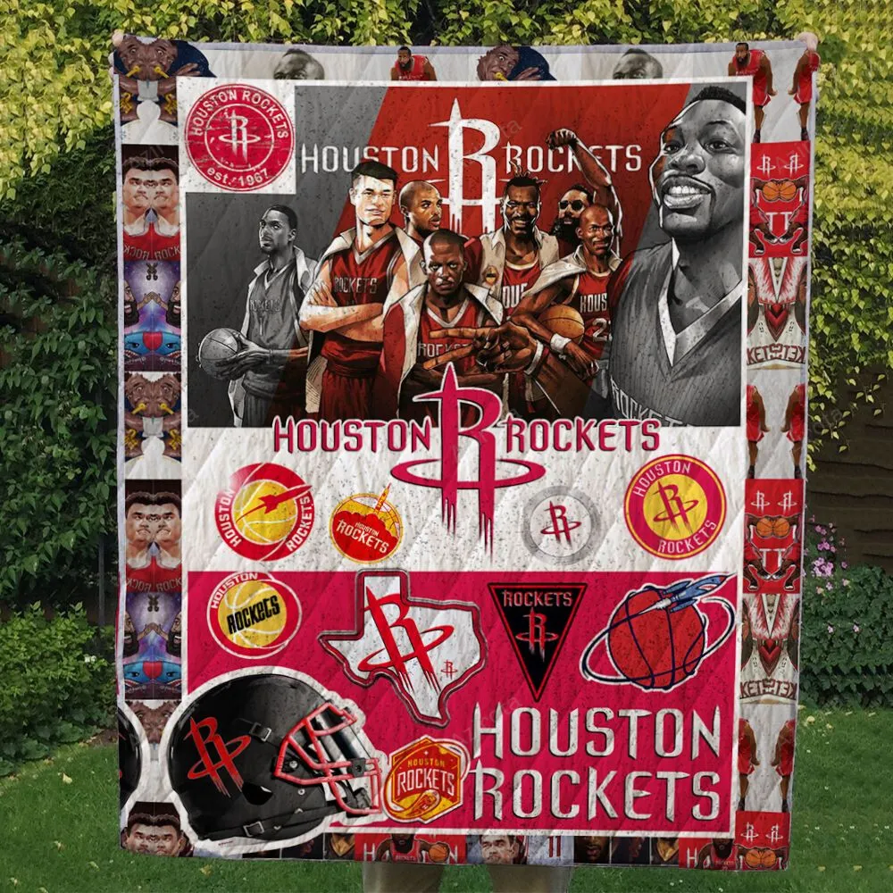 Houston Rockets 3D Full Printing Quilt