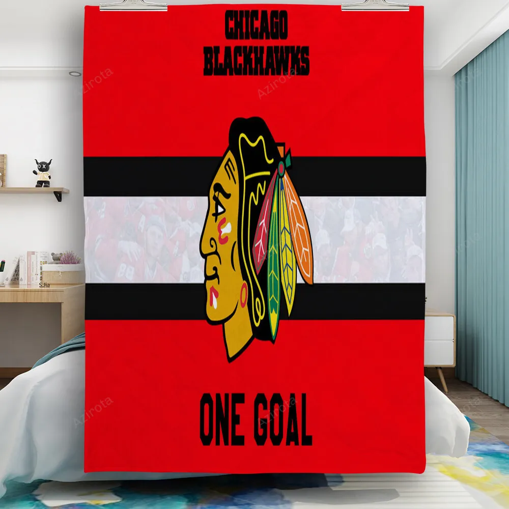 Chicago Blackhawks One Goal Gift For Fan 3D Full Printing Quilt