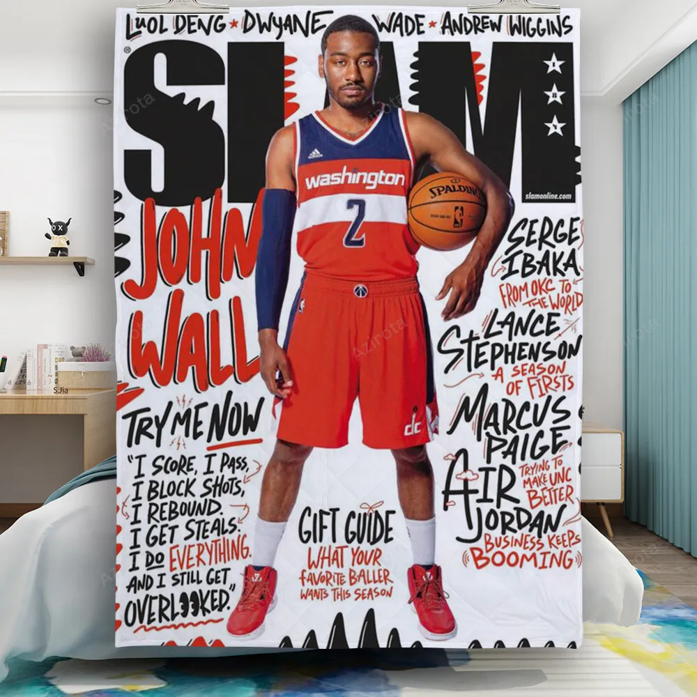 Washington Wizards John Wall15 Gift For Fan 3D Full Printing Quilt