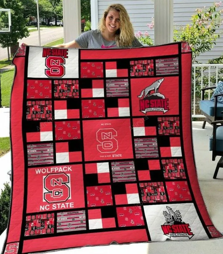 The Wolfpack NC State Wolfpack Collection Combined 3D Full Printing Quilt
