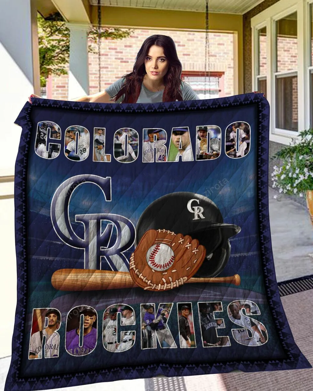 Colorado Rockies 3D Full Printing Quilt V1