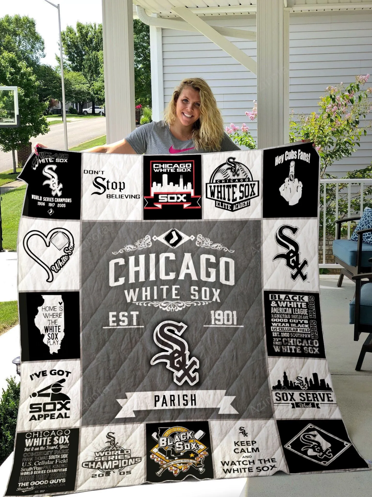 Personalized Custom Name Chicago White Sox 3D Full Printing Quilt