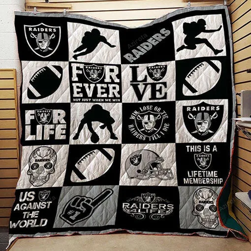 Las Vegas Raiders 3D Full Printing Quilt Ver 6005