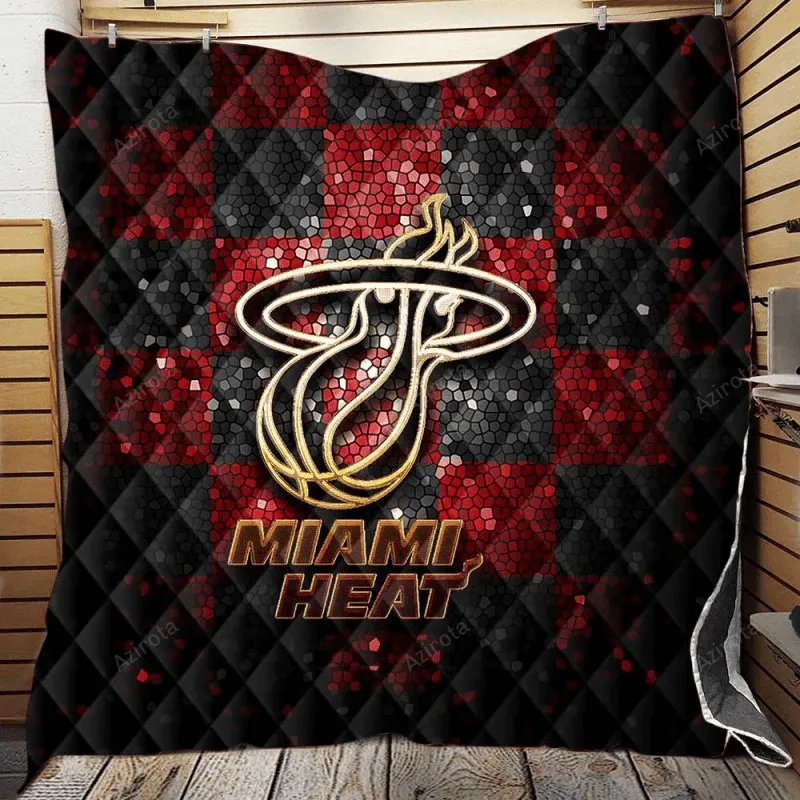 Strong Basketball Team Miami Heat 3D Full Printing Quilt
