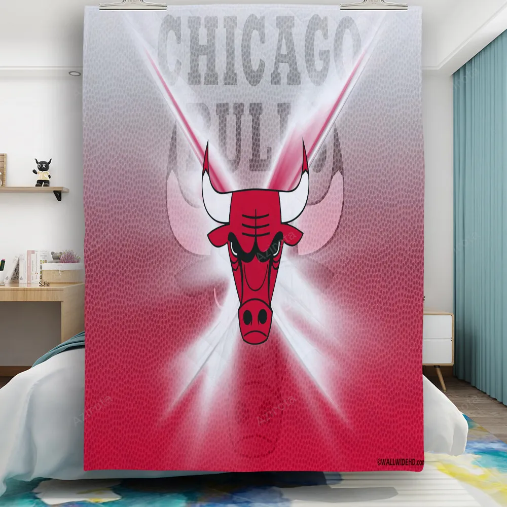 Chicago Bulls Emblem v5 Gift For Fan 3D Full Printing Quilt