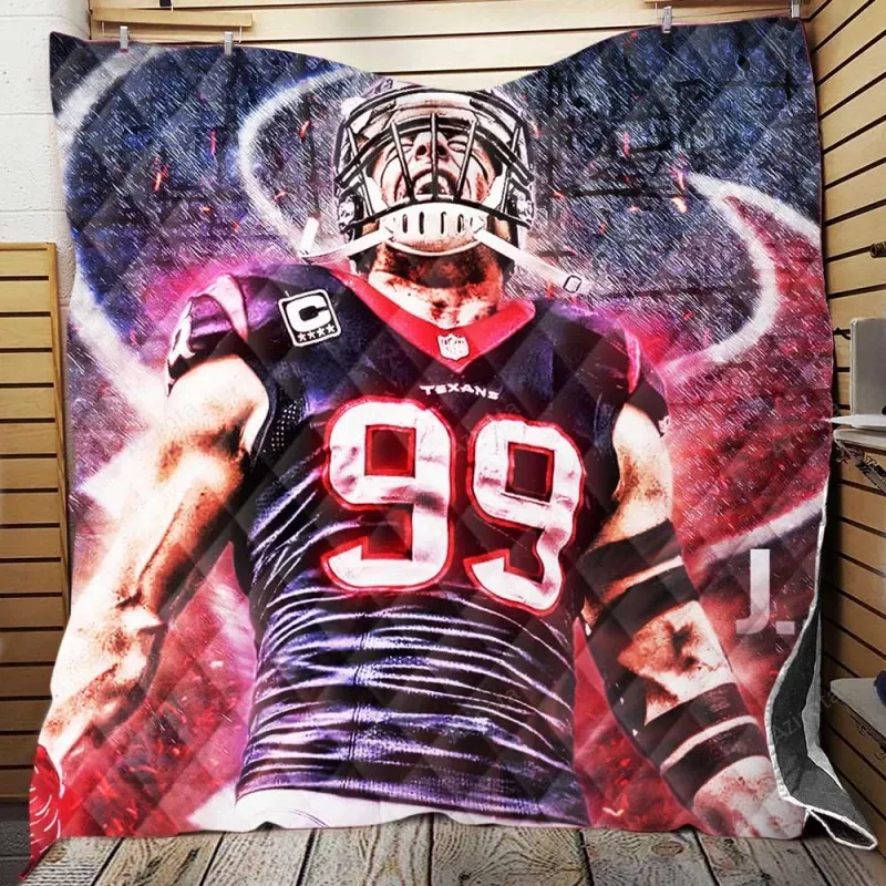 JJ Watt ClassicAmerican Football Player 3D Full Printing Quilt