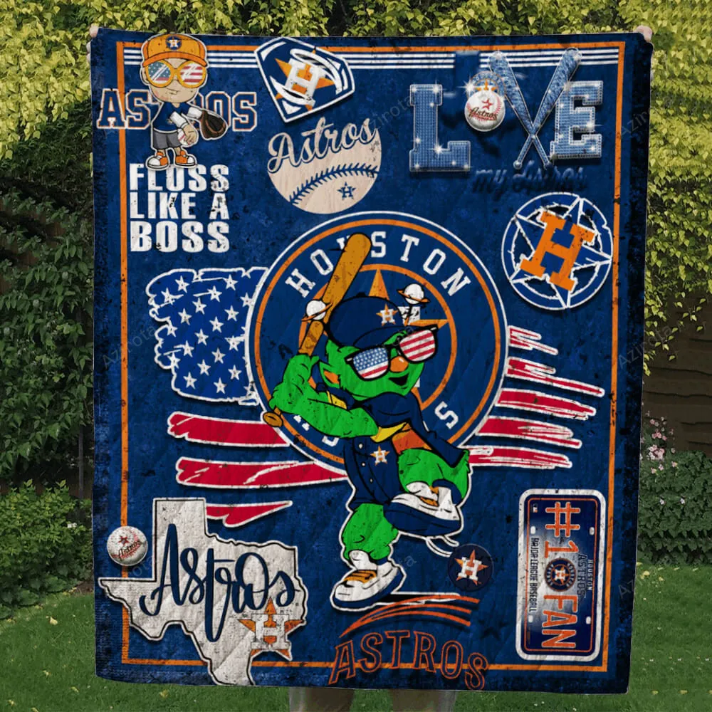 Houston Astros 3D Full Printing Quilt