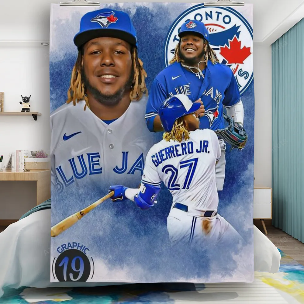 Toronto Blue Jays Vladimir Guerrero Jr4 Gift For Fan 3D Full Printing Quilt