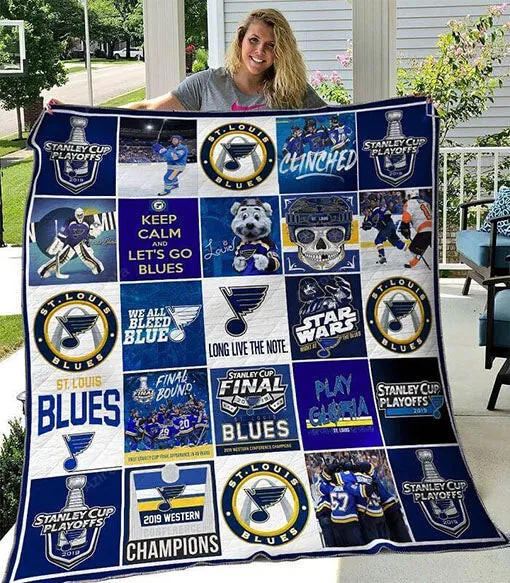 St Louis Blues Ver2 3D Full Printing Quilt 6273