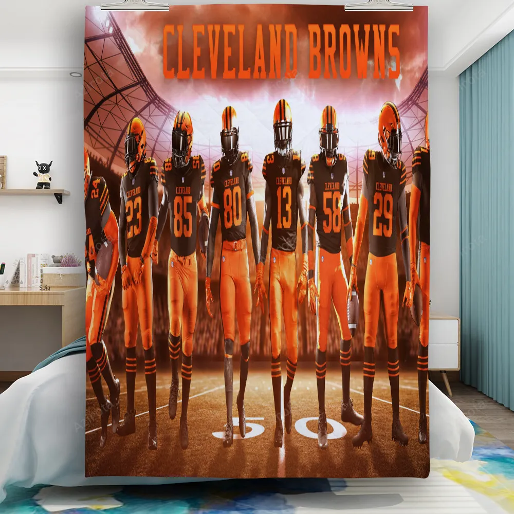 Cleveland Browns Players v3 Gift For Fan 3D Full Printing Quilt
