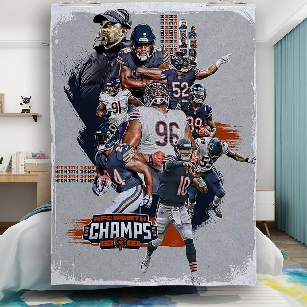 Chicago Bears Players3 Gift For Fan 3D Full Printing Quilt