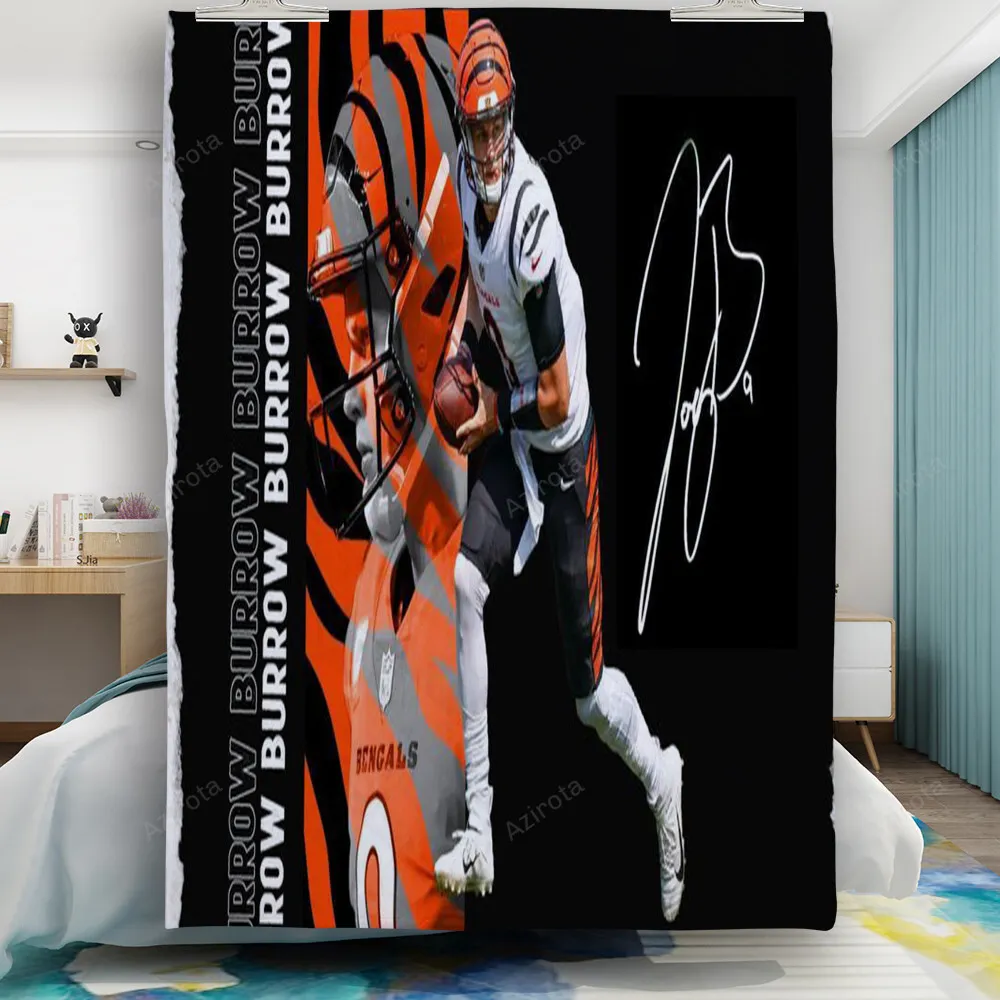 Cincinnati Bengals Joe Burrow 9 Gift For Fan 3D Full Printing Quilt