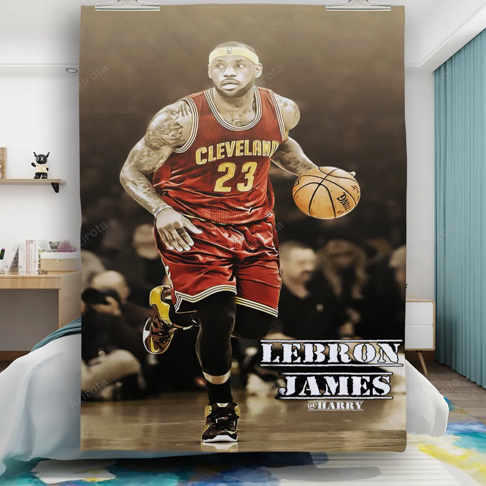 Cleveland Cavaliers LeBron James 23 v11 Gift For Fan 3D Full Printing Quilt
