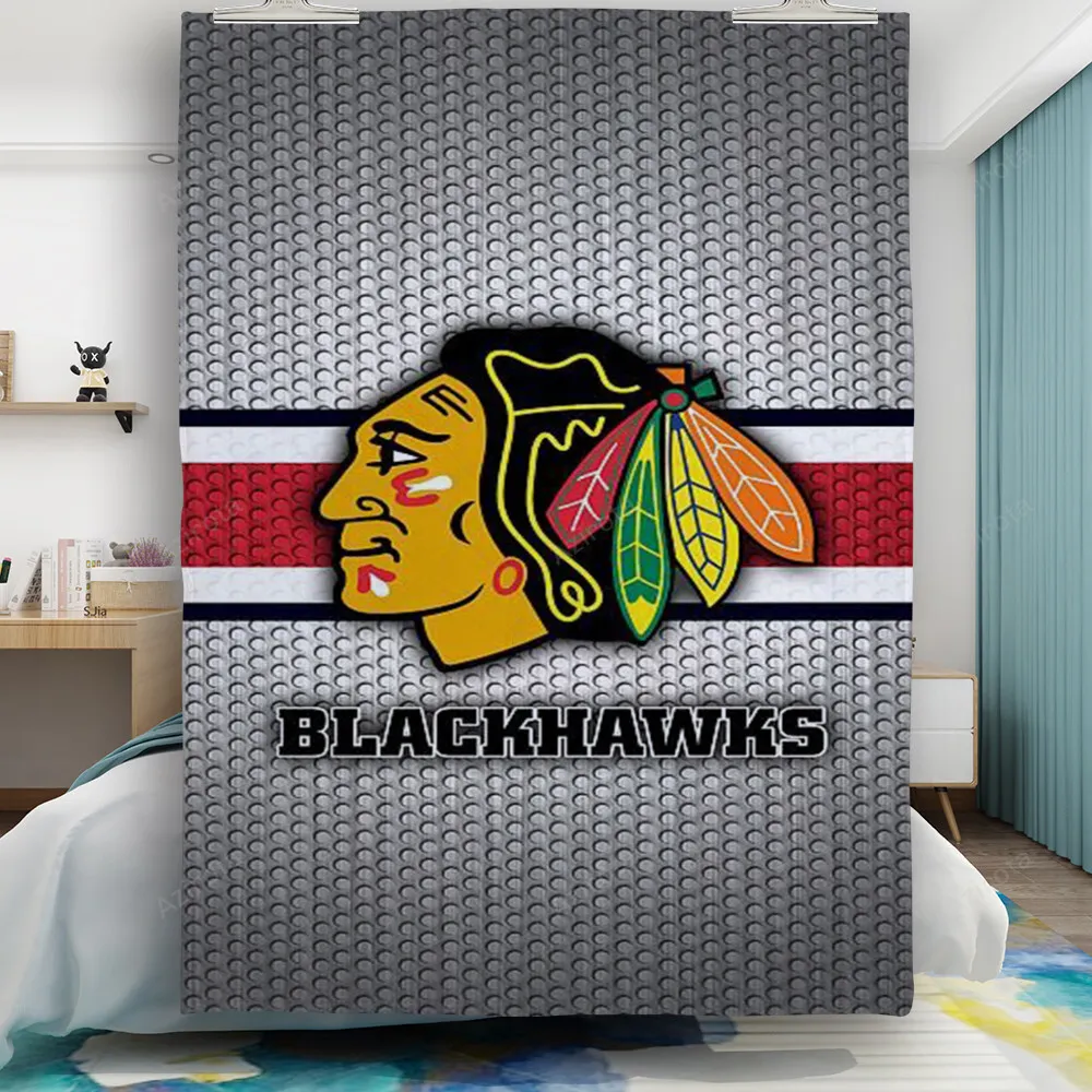 Chicago Blackhawks Symbol Metal Gift For Fan 3D Full Printing Quilt