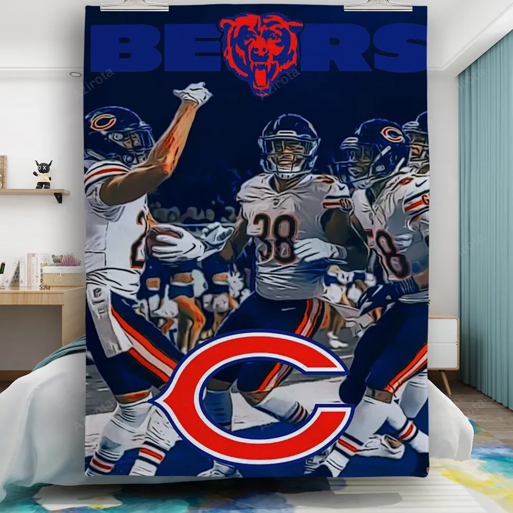 Chicago Bears Players1 Gift For Fan 3D Full Printing Quilt