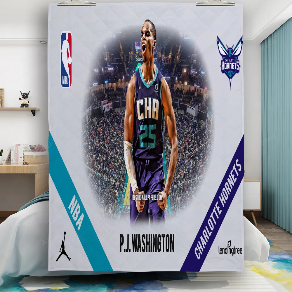 Charlotte Hornets PJ Washington1 Gift For Fan 3D Full Printing Quilt