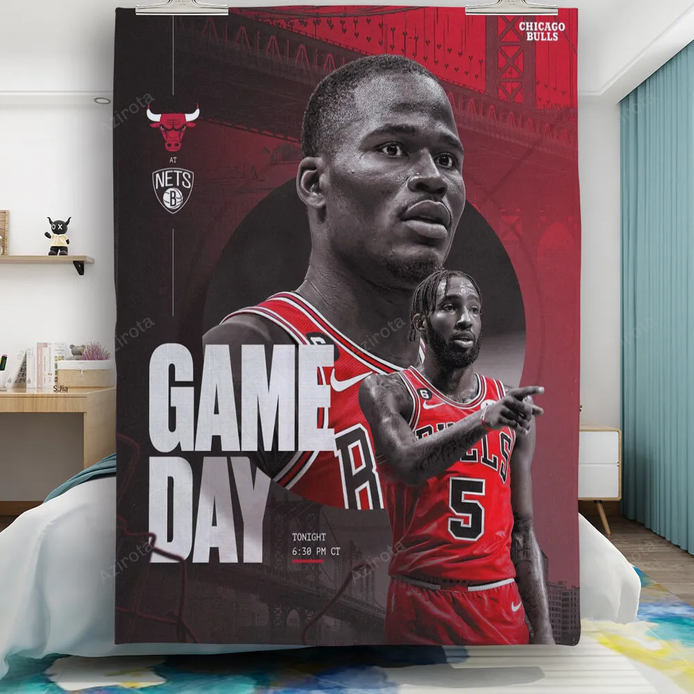 Chicago Bulls 05 Derrick Jones JR d1 Gift For Fan 3D Full Printing Quilt