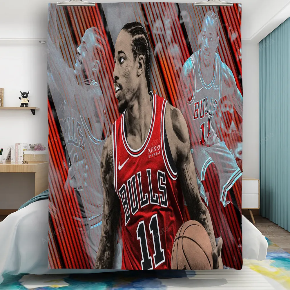 Chicago Bulls 11 DeMar DeRozen Gift For Fan 3D Full Printing Quilt
