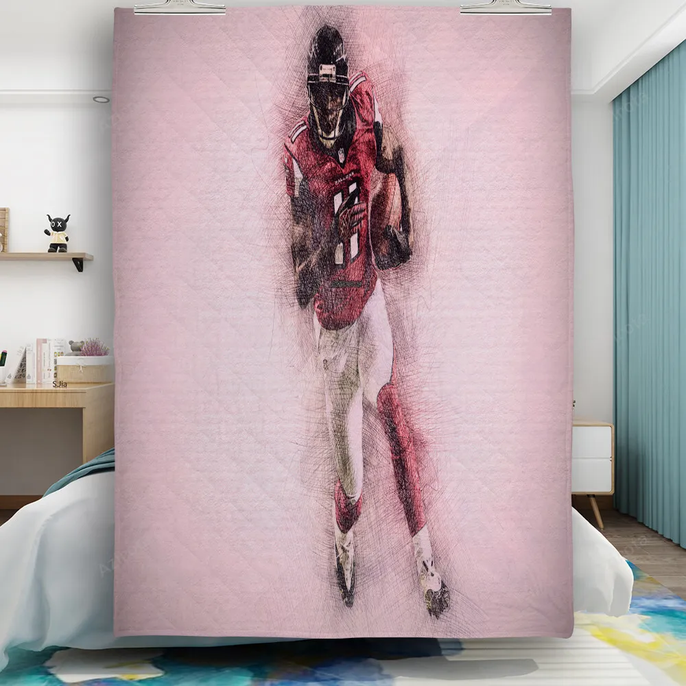 Atlanta Falcons Julio Jones 11 Running Gift For Fan 3D Full Printing Quilt