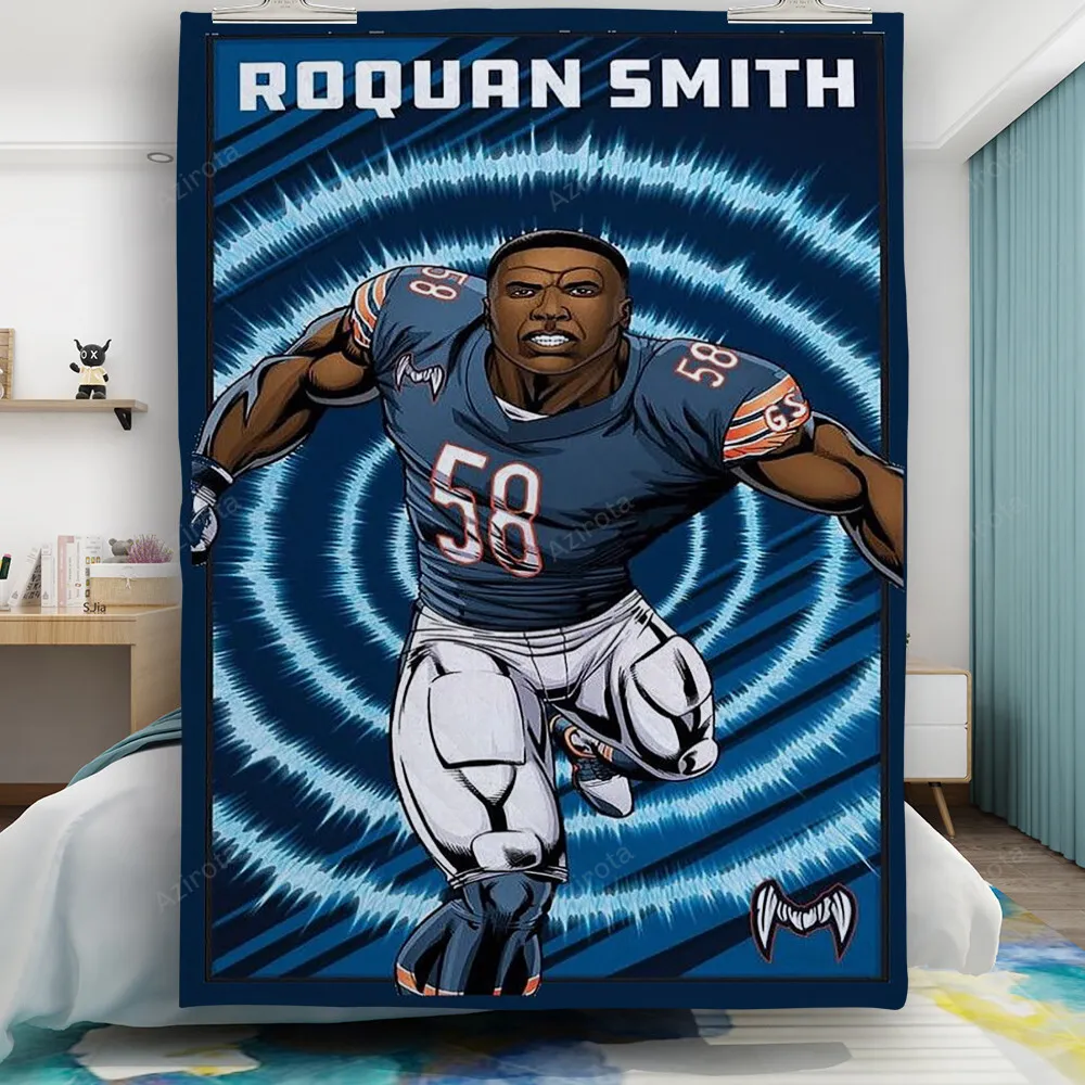 Chicago Bears Roquan Smith1 Gift For Fan 3D Full Printing Quilt
