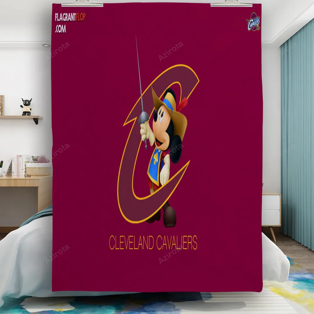 Cleveland Cavaliers Mickey Disney1 Gift For Fan 3D Full Printing Quilt