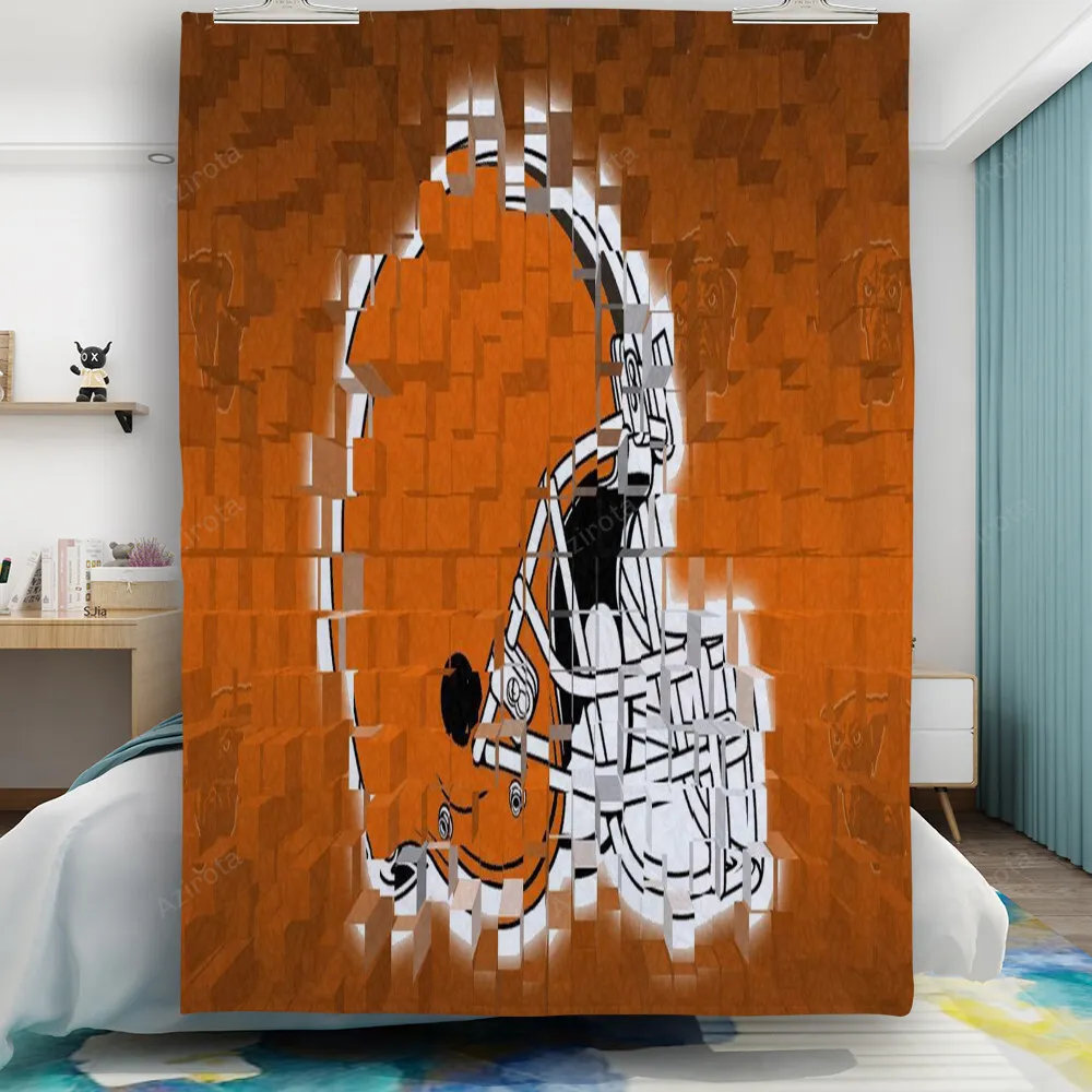 Cleveland Browns Logo Slip The Dogs Of War Gift For Fan 3D Full Printing Quilt