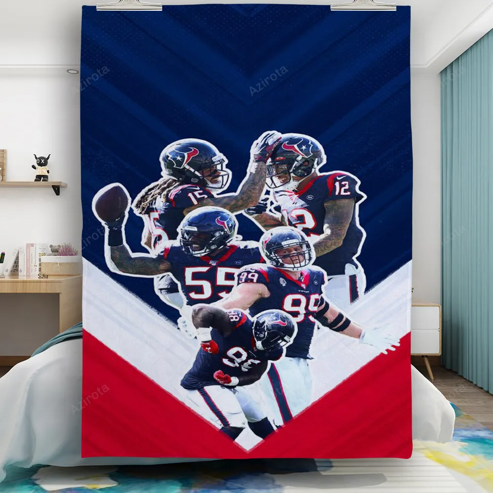 Houston Texans All Players3 Gift For Fan 3D Full Printing Quilt