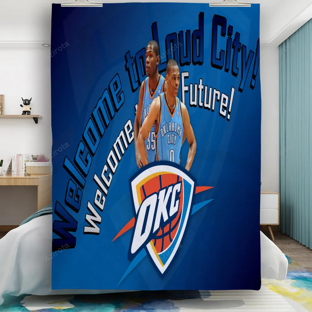 Oklahoma City Thunder Welcom To Loud City Gift For Fan 3D Full Printing Quilt