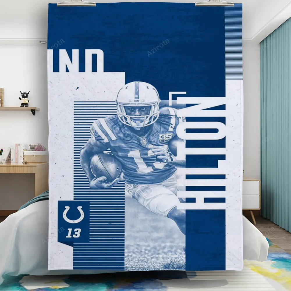 Indianapolis Colts TY Hilton4 Gift For Fan 3D Full Printing Quilt