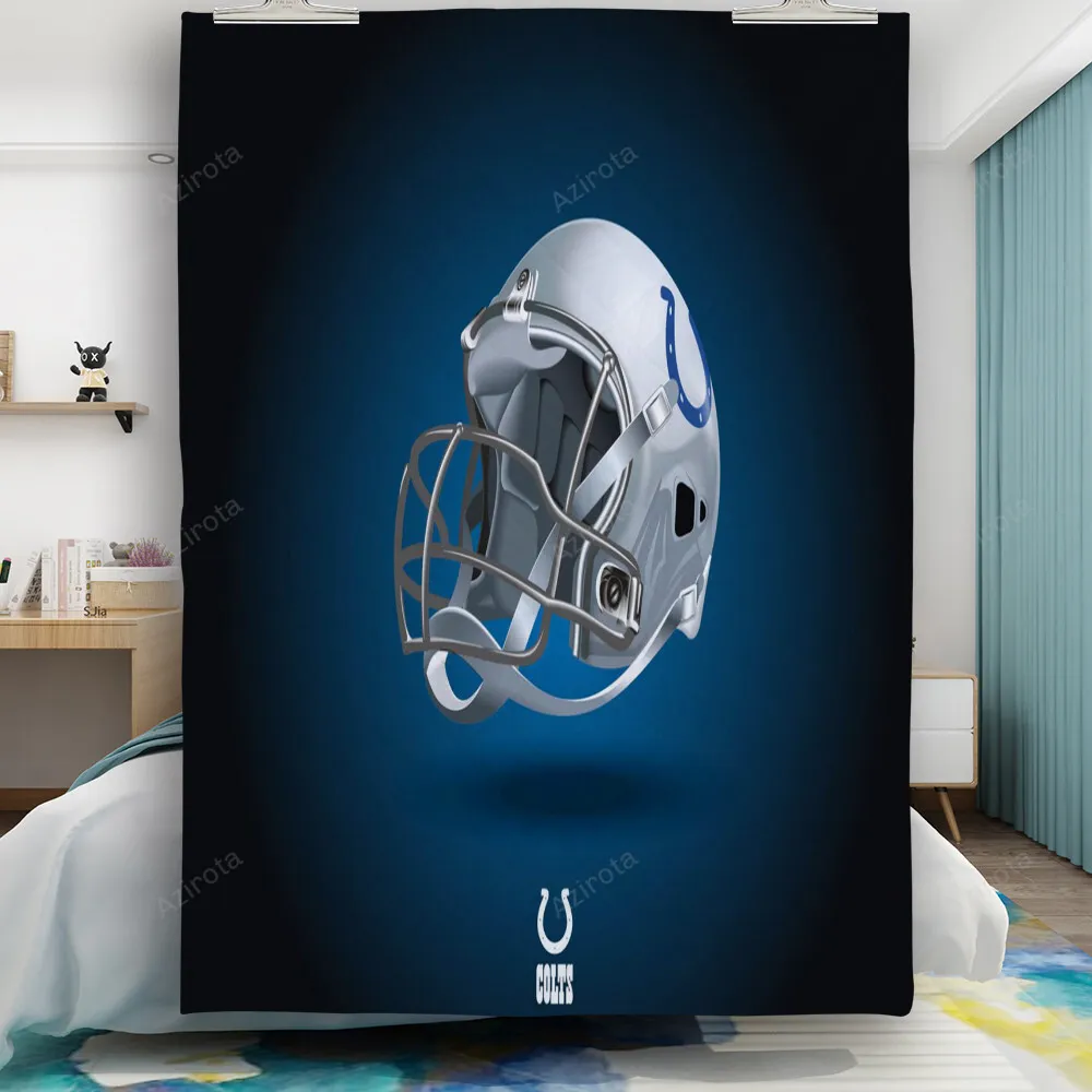 Indianapolis Colts Shining Helmet Gift For Fan 3D Full Printing Quilt