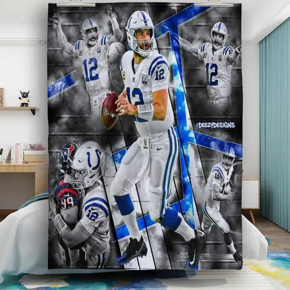 Indianapolis Colts Andrew Luck4 Gift For Fan 3D Full Printing Quilt