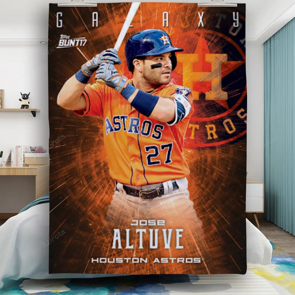 Houston Astros Jose Altuve 27 Gift For Fan 3D Full Printing Quilt