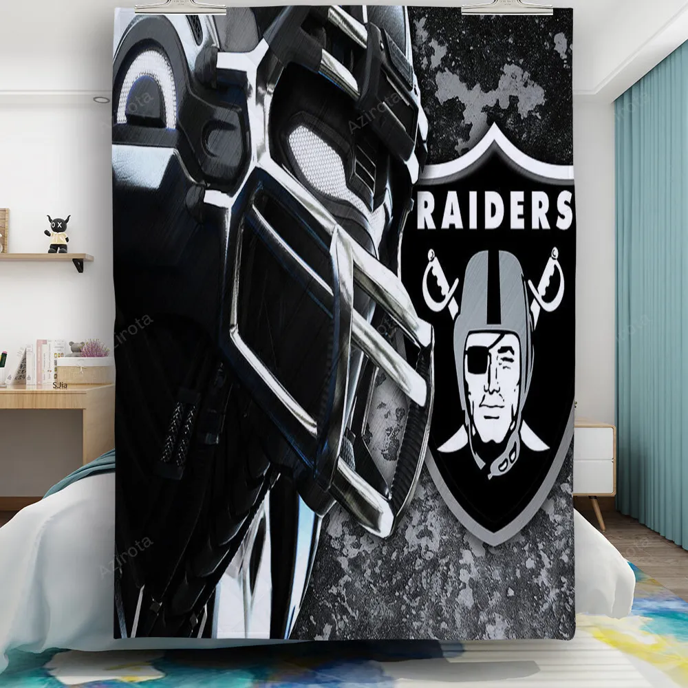 Las Vegas Raiders Logo Player Art Gift For Fan 3D Full Printing Quilt