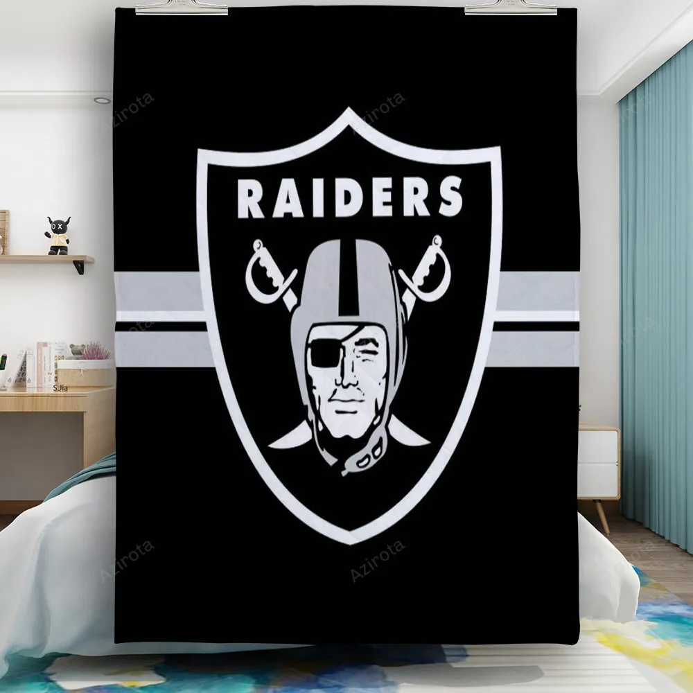 Las Vegas Raiders Logo Art5 Gift For Fan 3D Full Printing Quilt