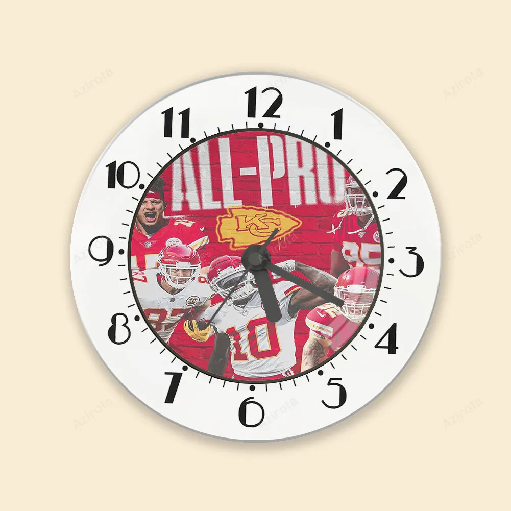 Kansas City Chiefs Team v4 Alarm Clock