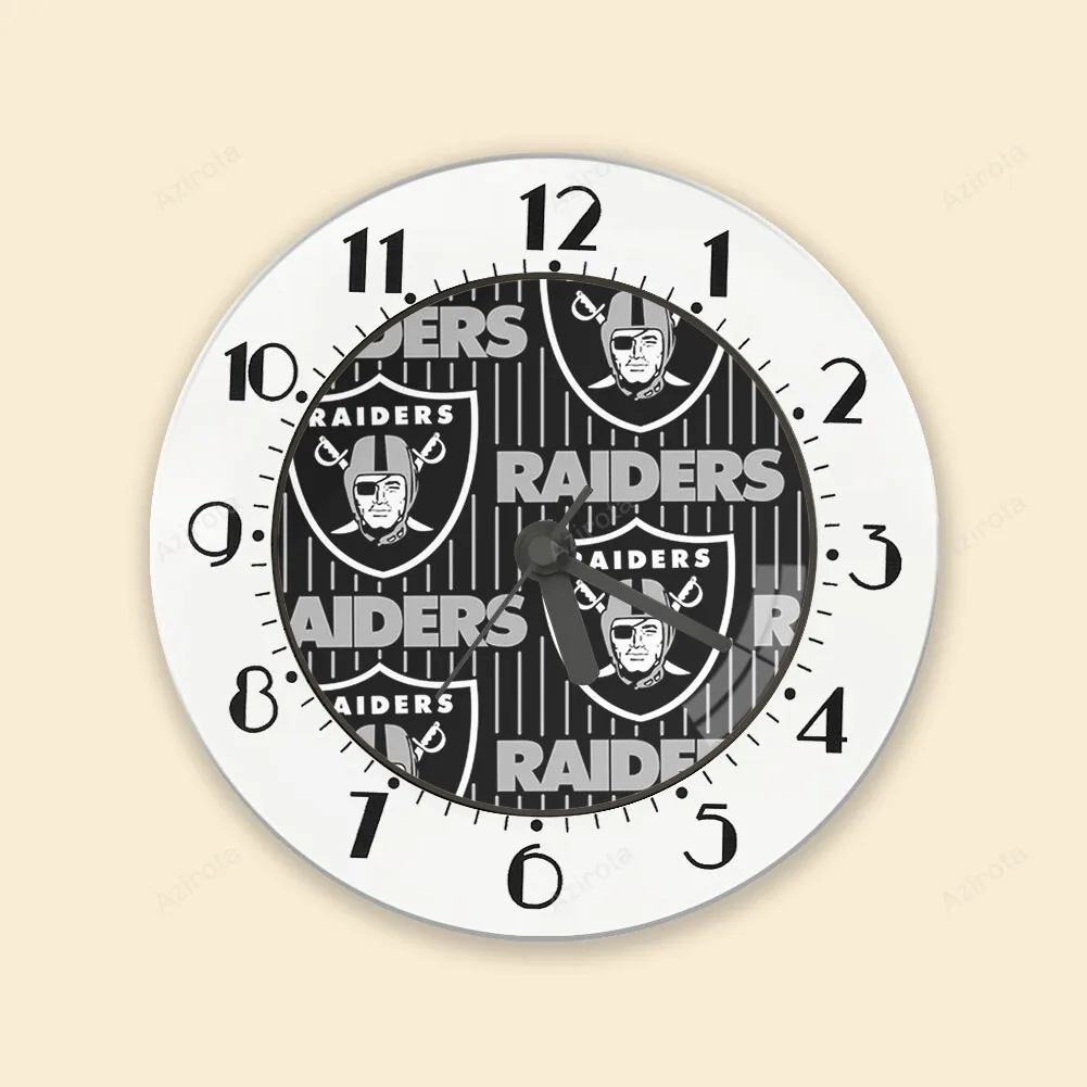 Las Vegas Raiders Logo Pattern3 Alarm Clock