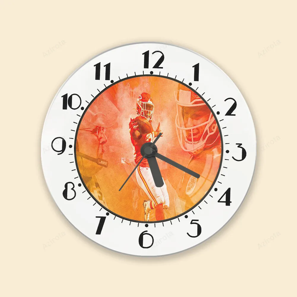 Kansas City Chiefs Team v9 Alarm Clock