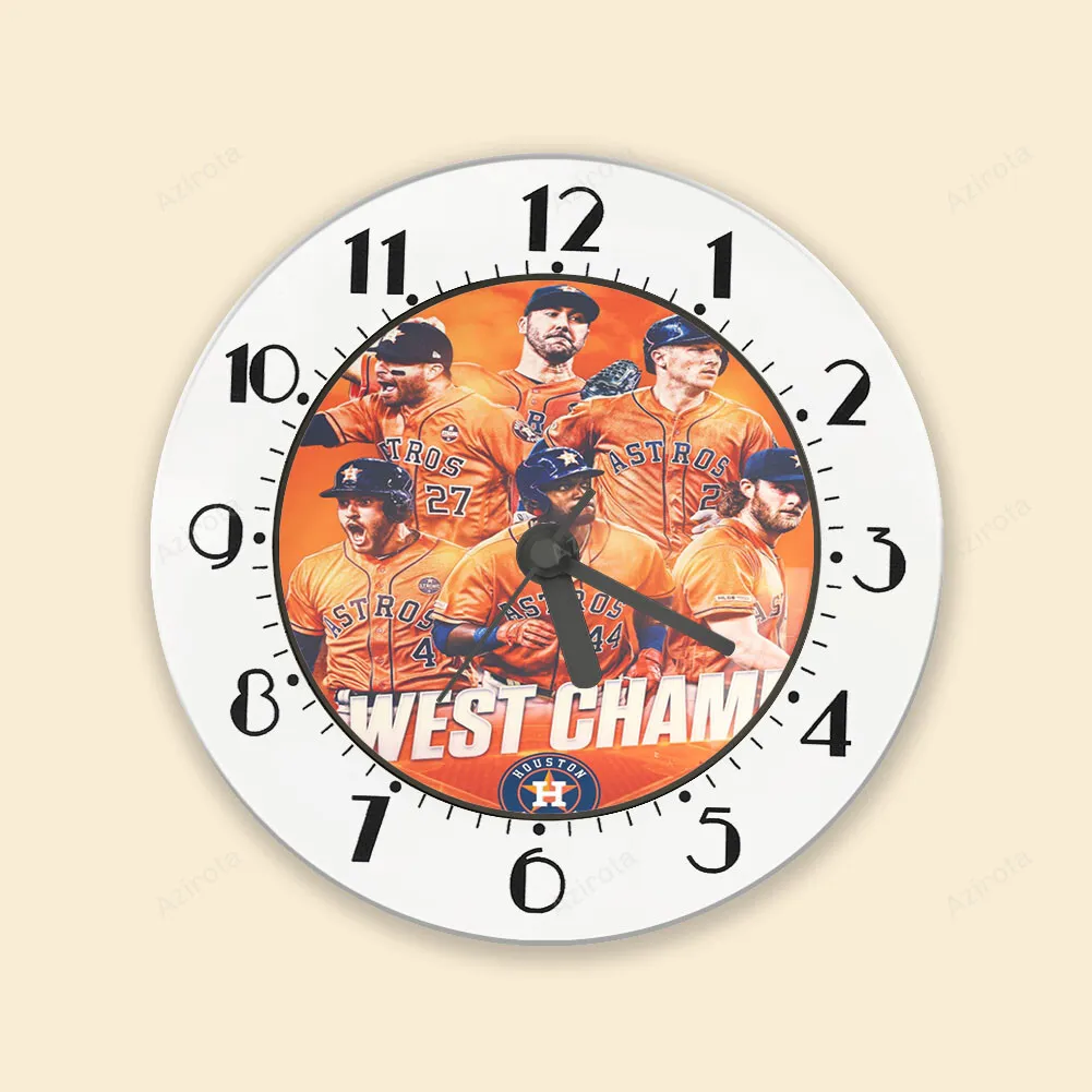 Houston Astros Team AL West Champs Alarm Clock