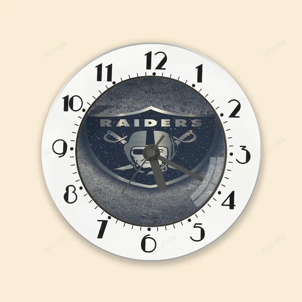 Las Vegas Raiders Logo On The Wall Alarm Clock
