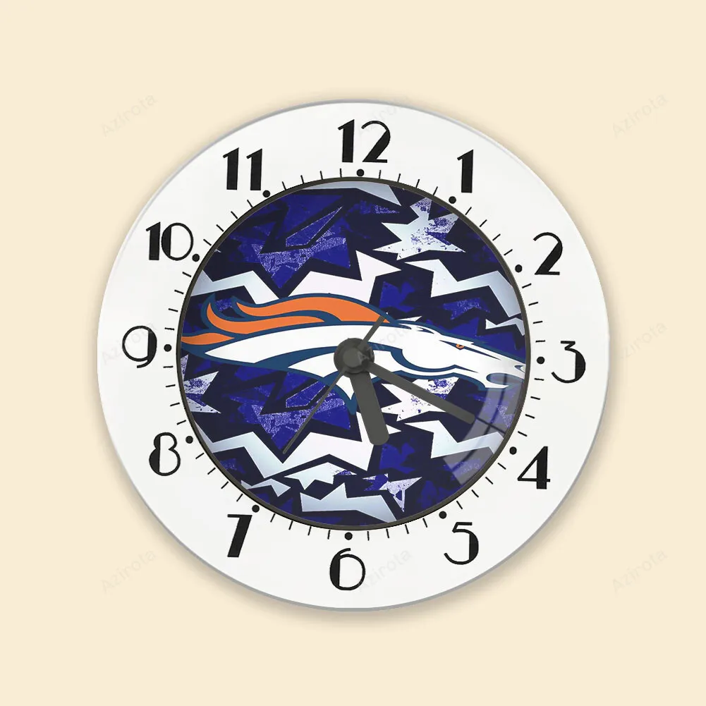 Denver Broncos Emblem v27 Alarm Clock