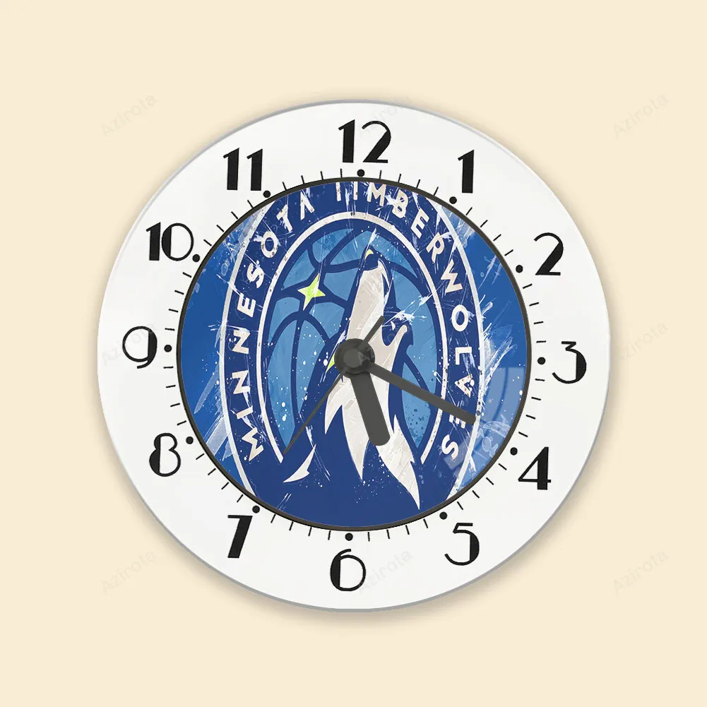 Minnesota Timberwolves Emblem v4 Alarm Clock