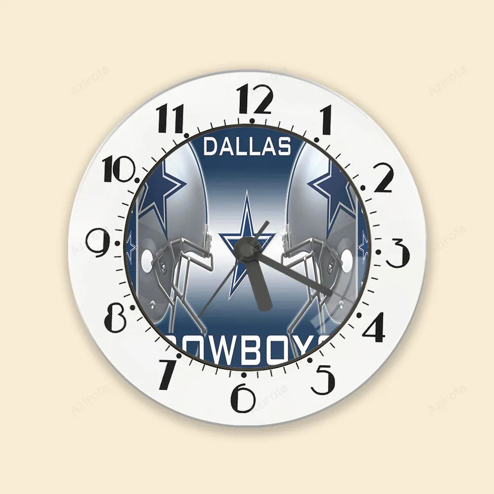 Dallas Cowboys Helmet Star Navy1 Alarm Clock