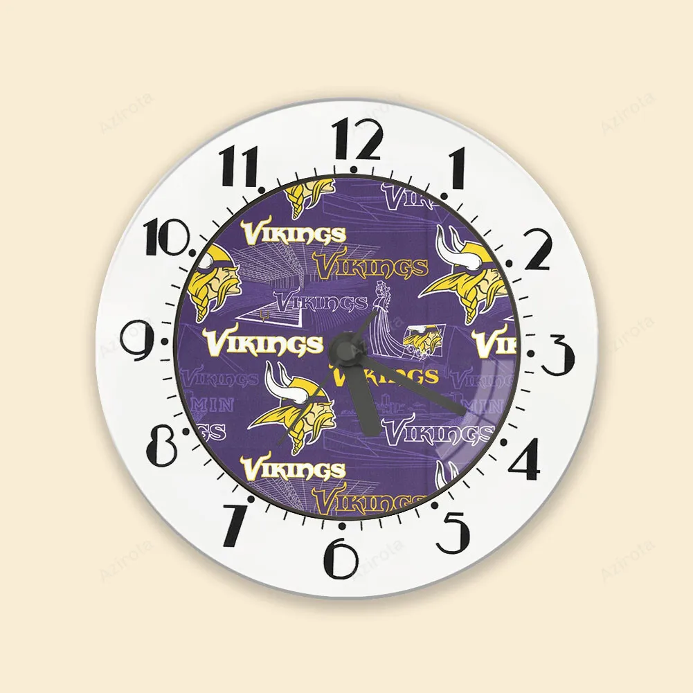 Minnesota Vikings Emblem v5 Alarm Clock