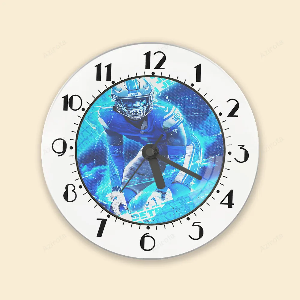 Detroit Lions Jeff Okudah 1 v2 Alarm Clock