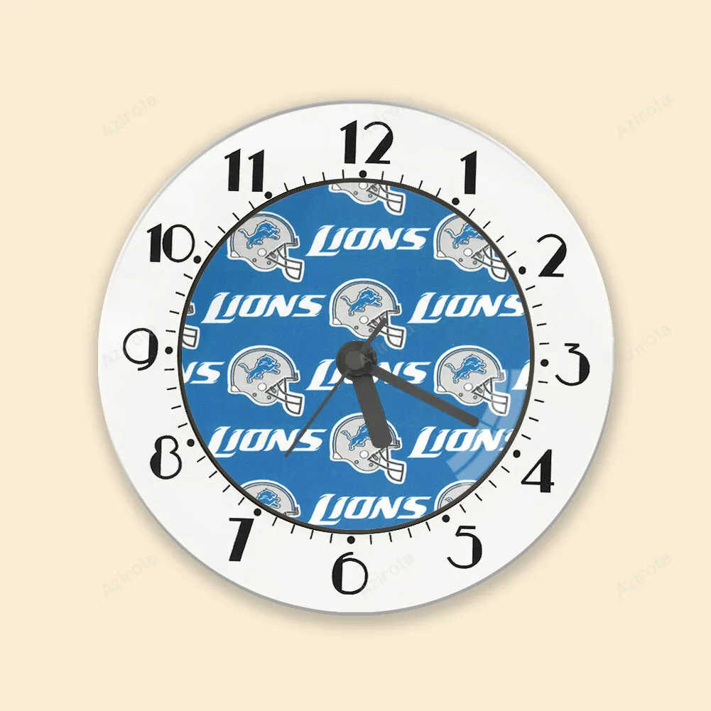 Detroit Lions Emblem v2 Alarm Clock